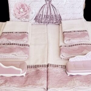 Avanti JulietGlamour 10-Piece Guest Bath Set | NWT